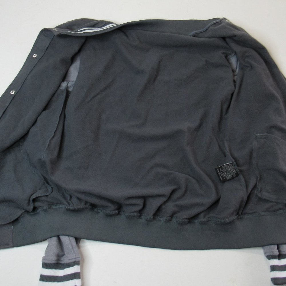 Star Wars Movie Logo Varsity Jacket Men’s Casual Long Sleeve Size Large Gray - Picture 3 of 10